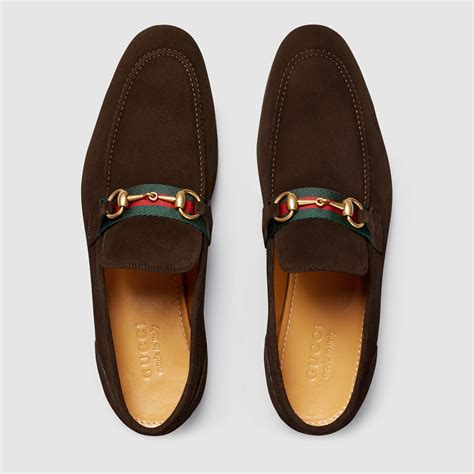 brown suede gucci loafers|gucci backless loafer.